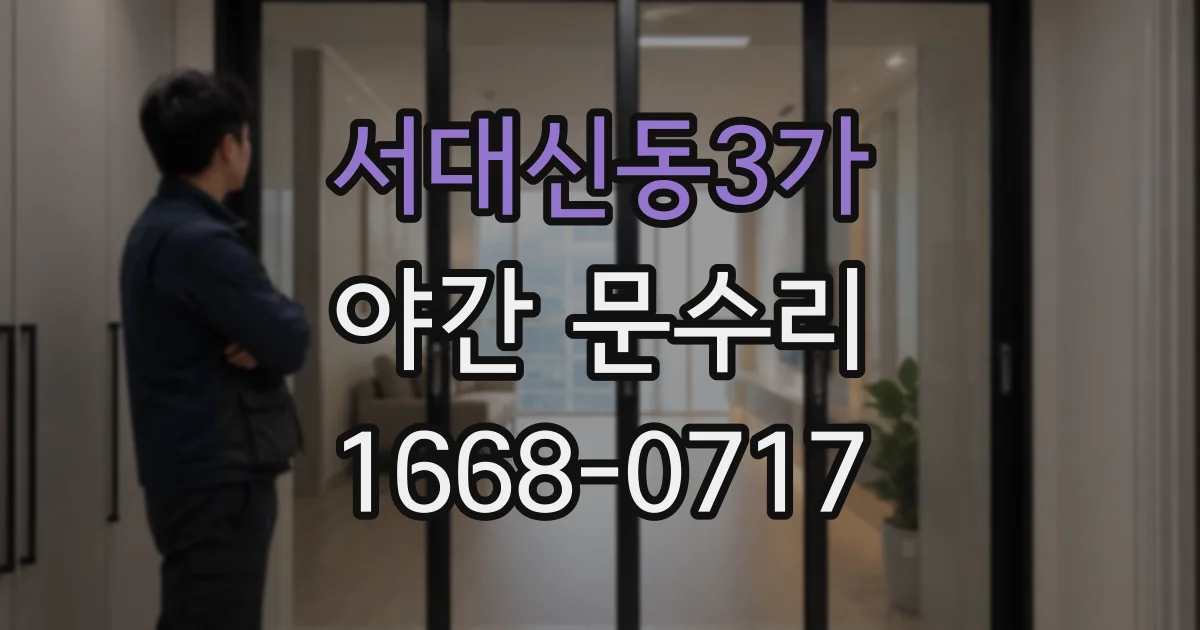 서대신동3가 야간 문수리