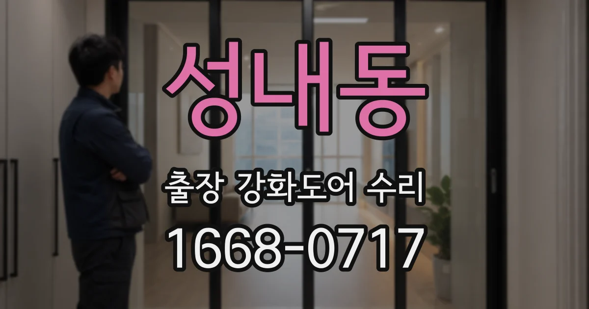 성내동 출장 강화도어 수리