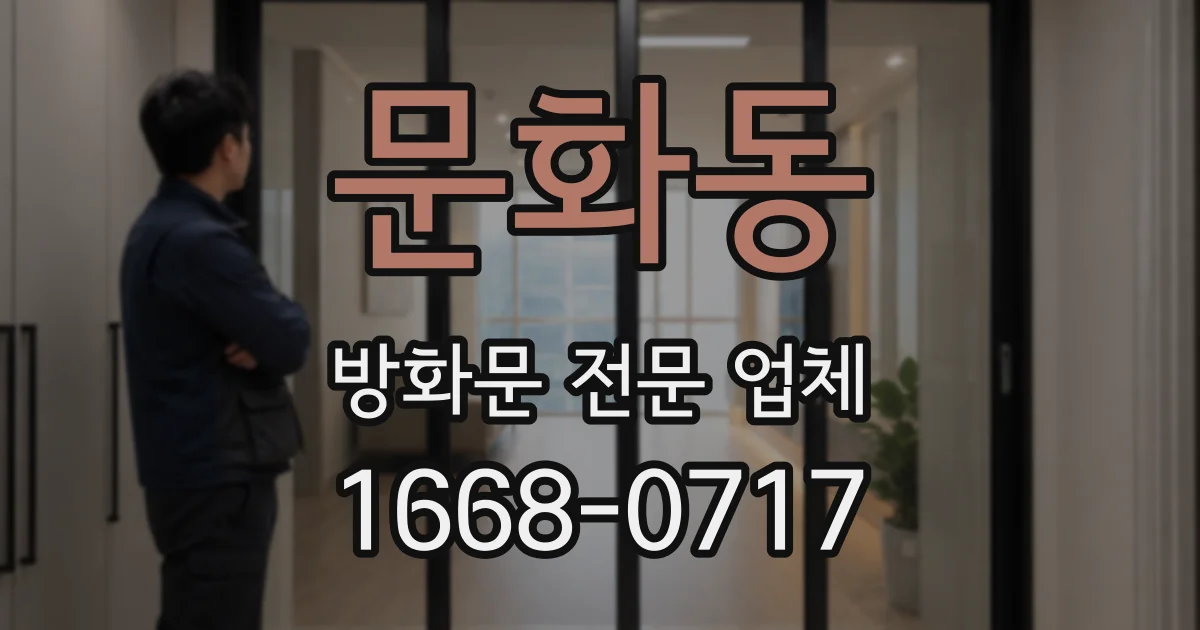 문화동 방화문 전문 업체