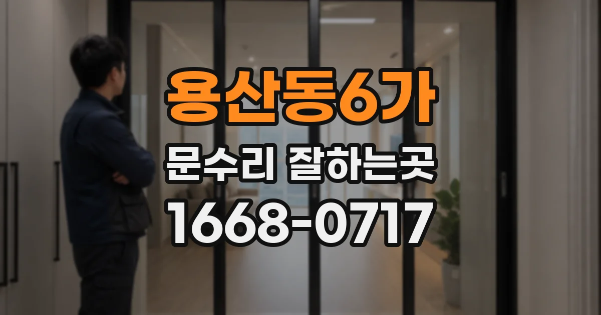 용산동6가 문수리 잘하는곳