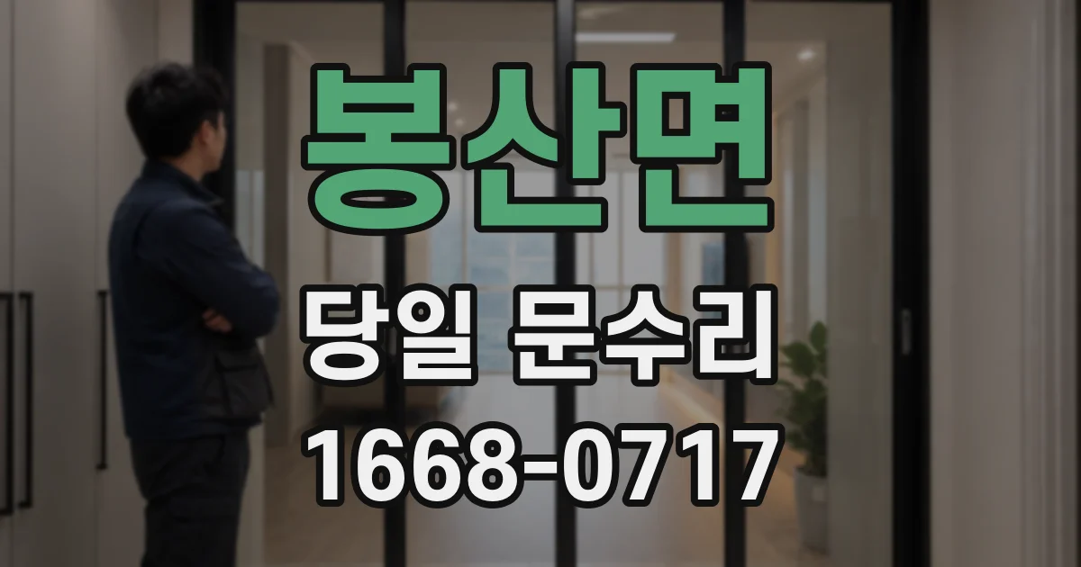 봉산면 당일 문수리