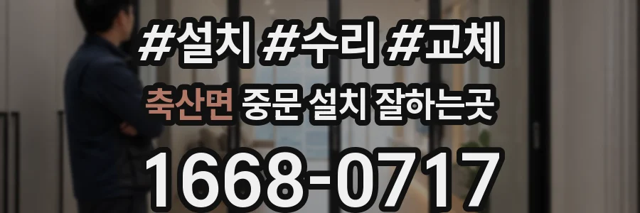축산면 중문 설치 잘하는곳