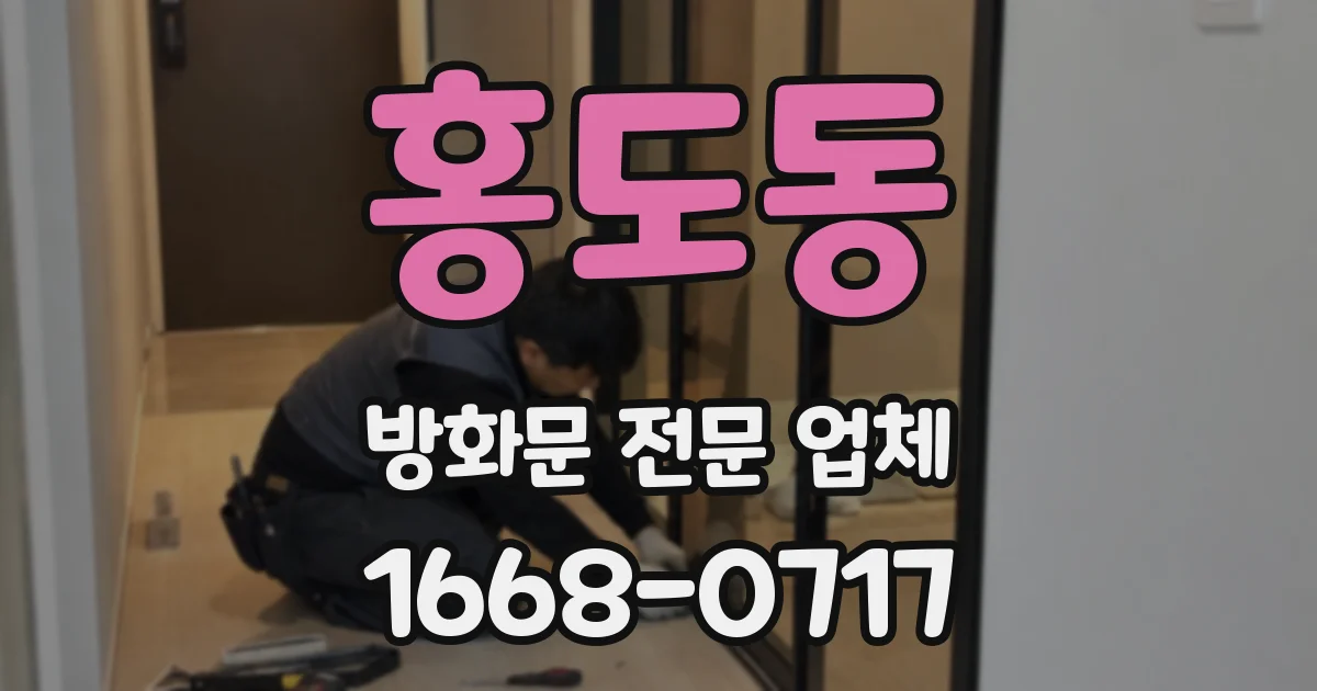 홍도동 방화문 전문 업체