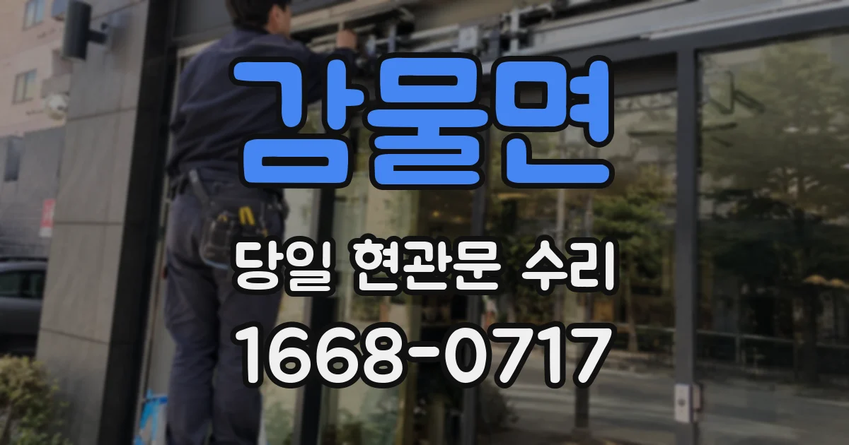 감물면 당일 현관문 수리