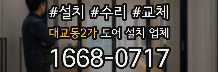 대교동2가 도어 설치 업체