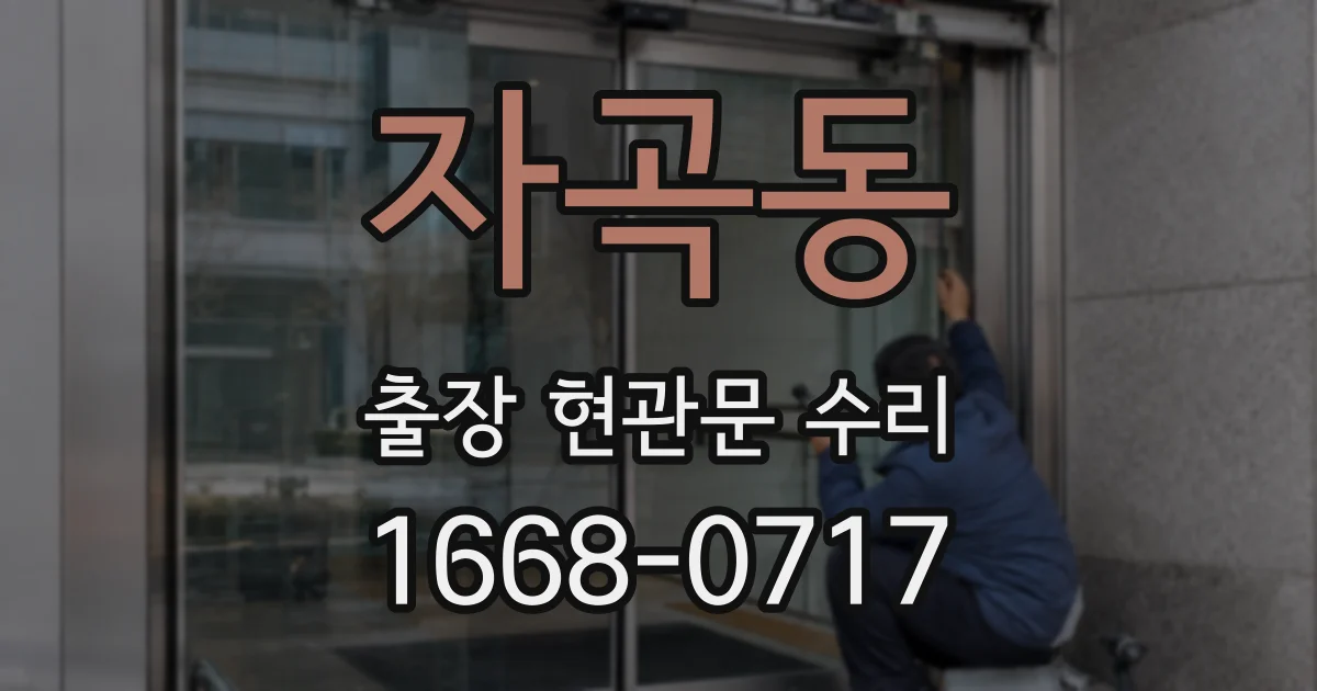 자곡동 출장 현관문 수리