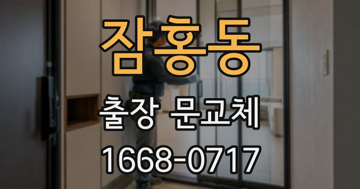 잠홍동 출장 문교체