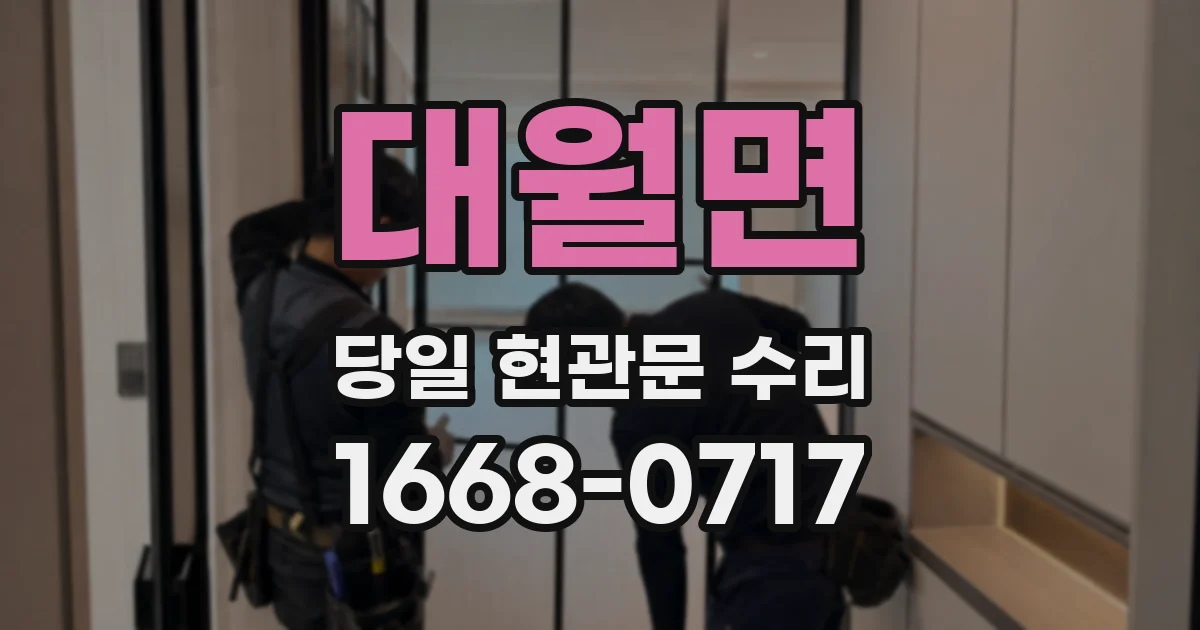대월면 당일 현관문 수리