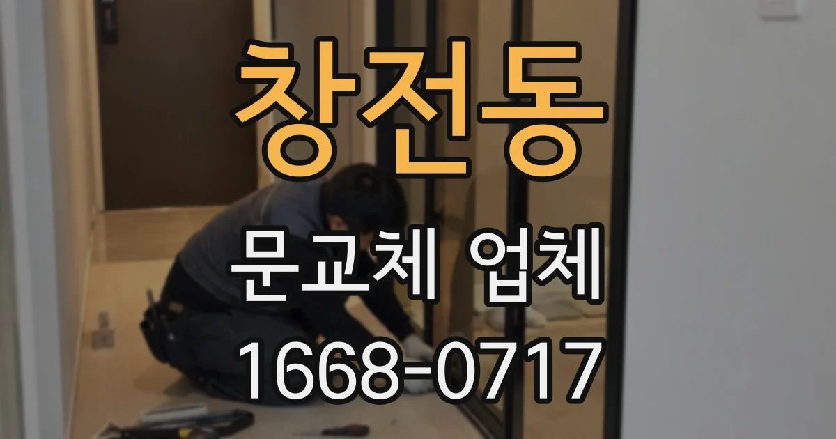 창전동 문교체 업체