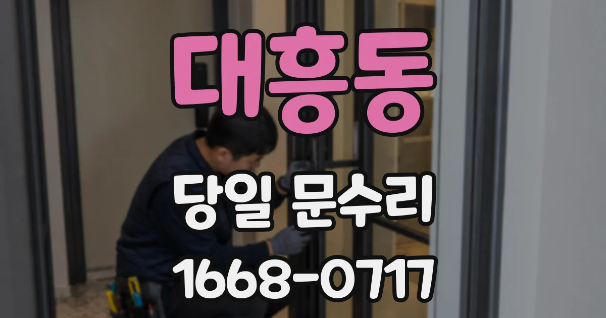 대흥동 당일 문수리