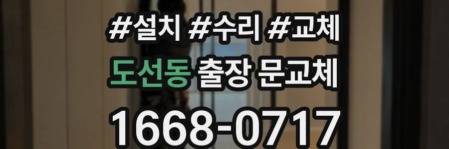 도선동 출장 문교체