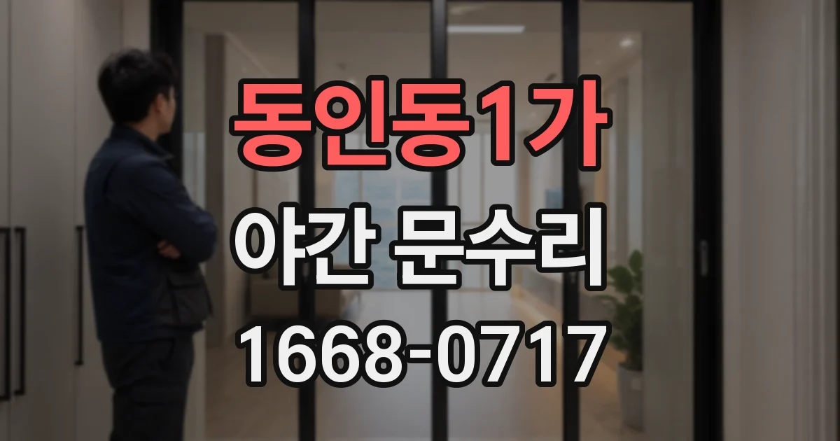 동인동1가 야간 문수리