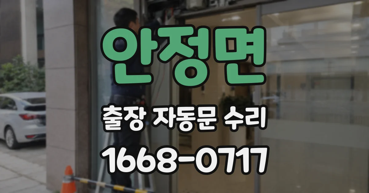 안정면 출장 자동문 수리