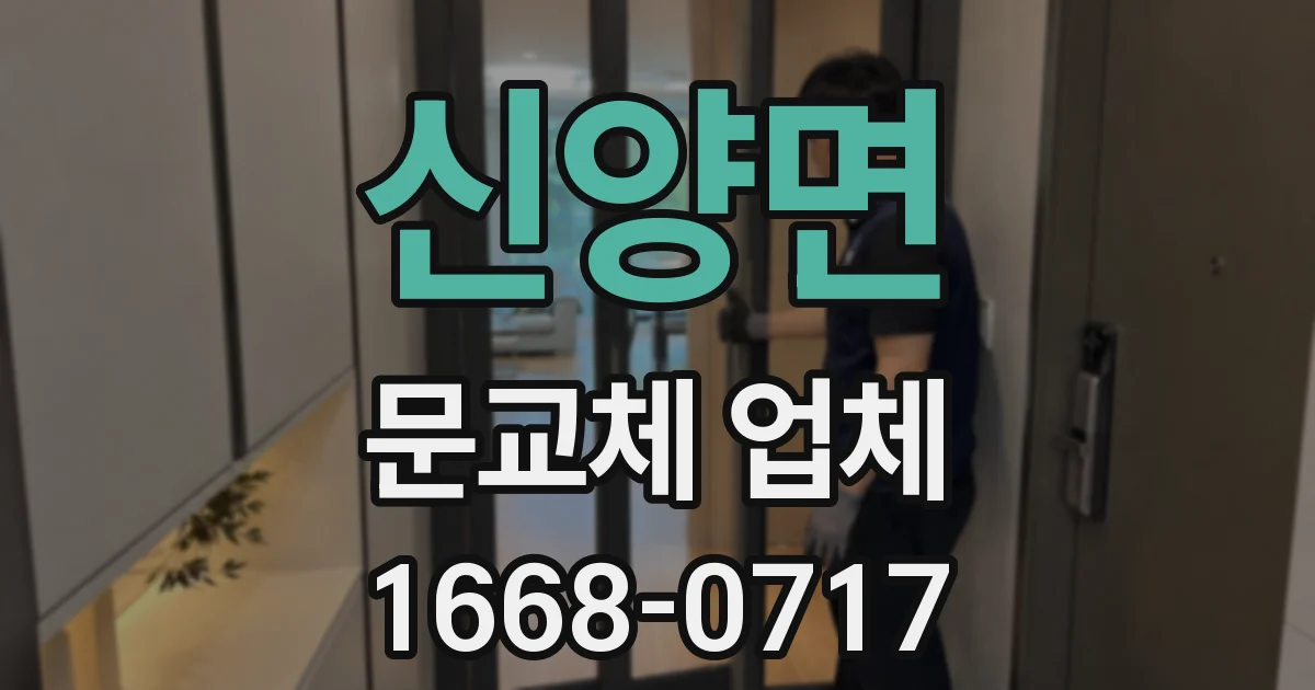 신양면 문교체 업체