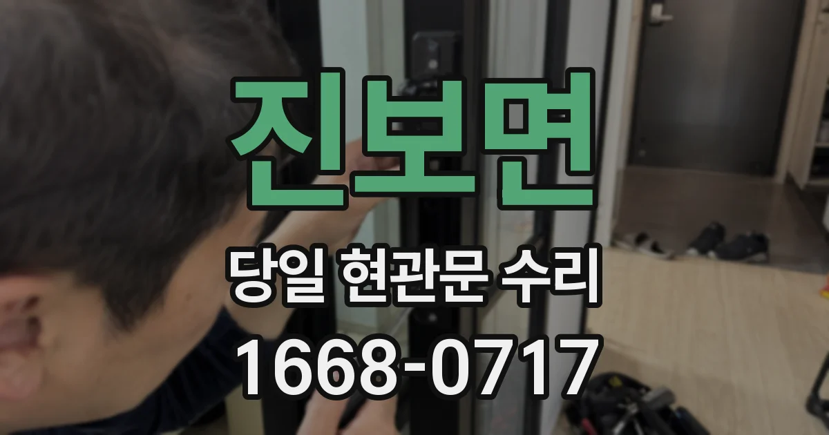 진보면 당일 현관문 수리
