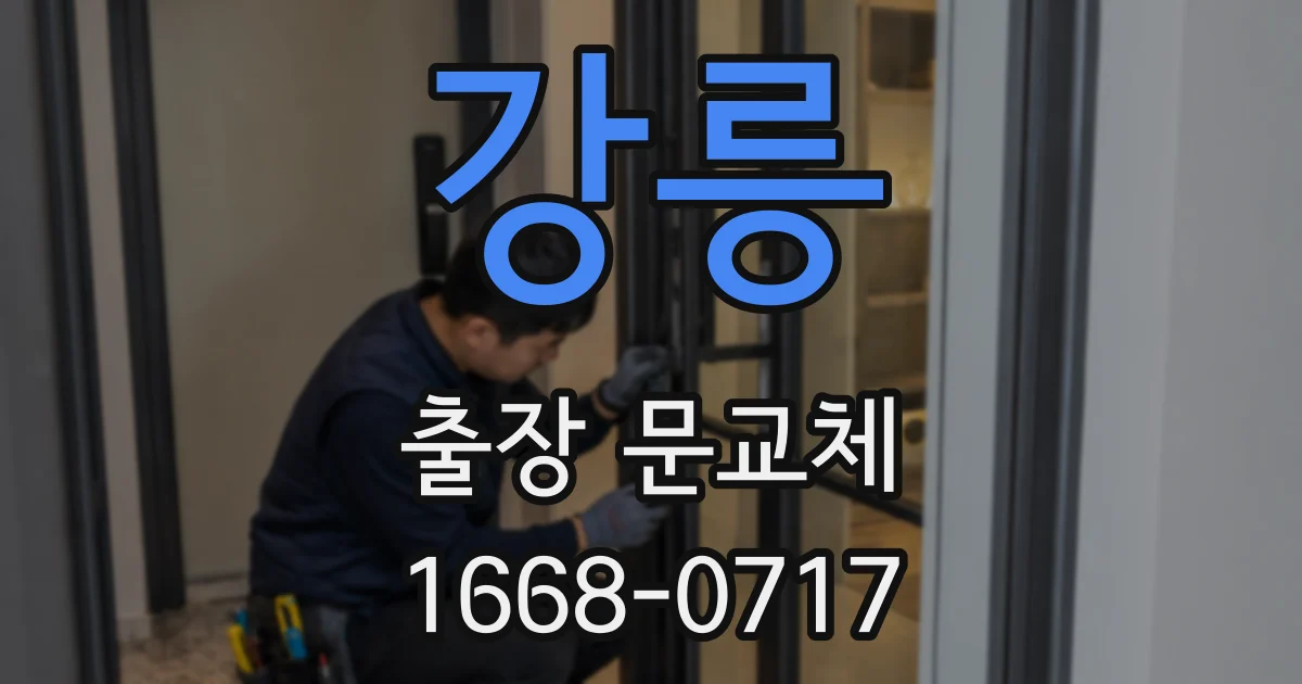 강릉 출장 문교체