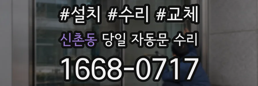 신촌동 당일 자동문 수리