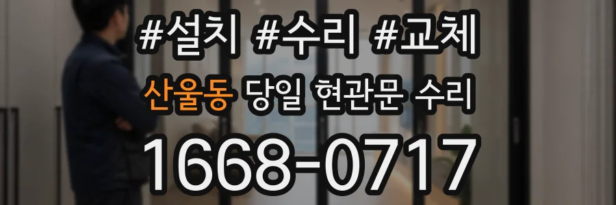 산울동 당일 현관문 수리