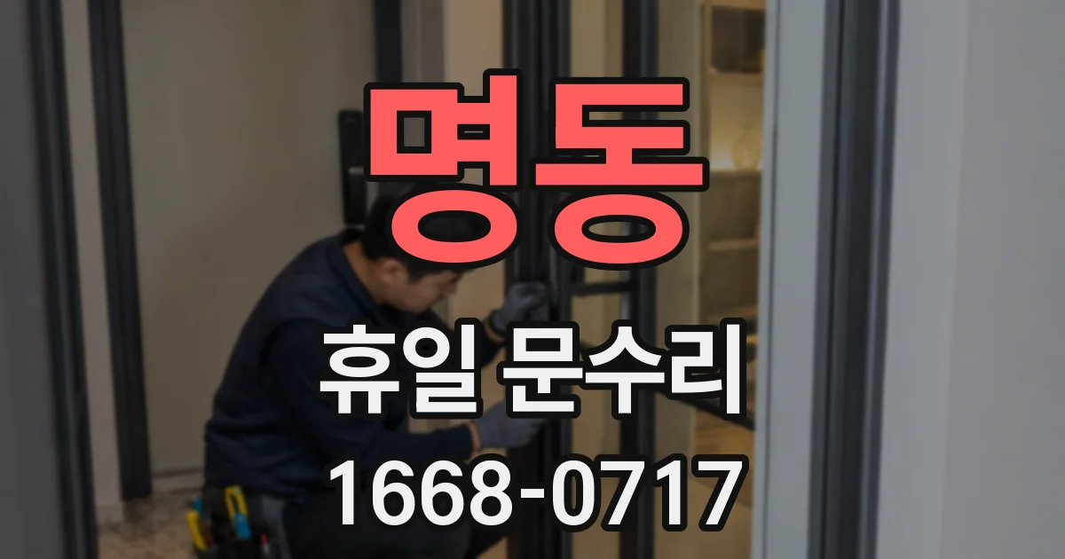 명동 휴일 문수리