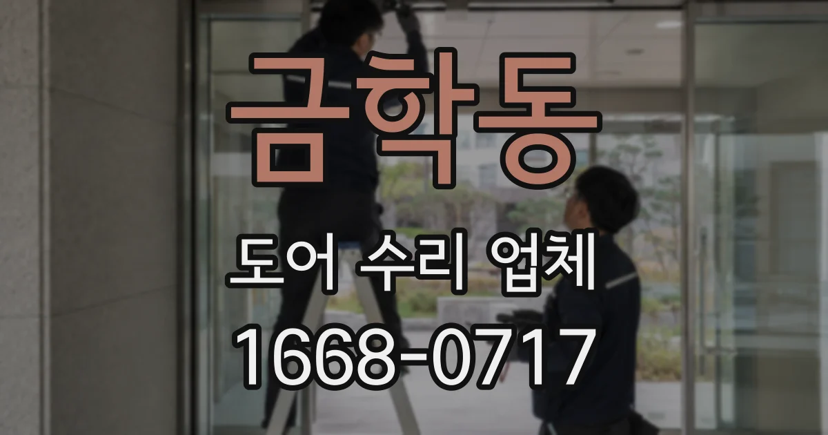 금학동 도어 수리 업체