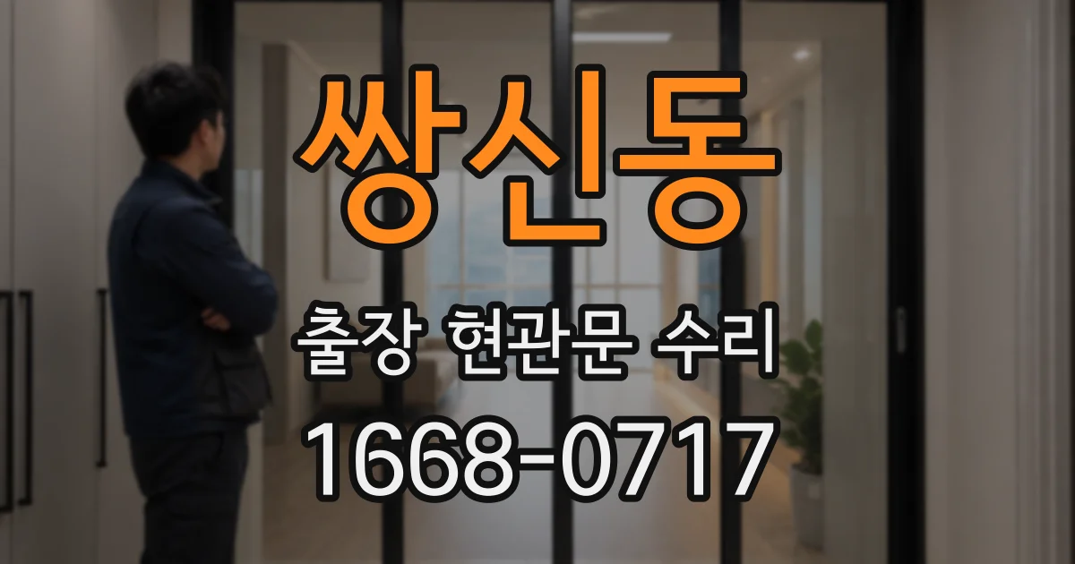 쌍신동 출장 현관문 수리