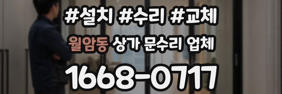 월암동 상가 문수리 업체