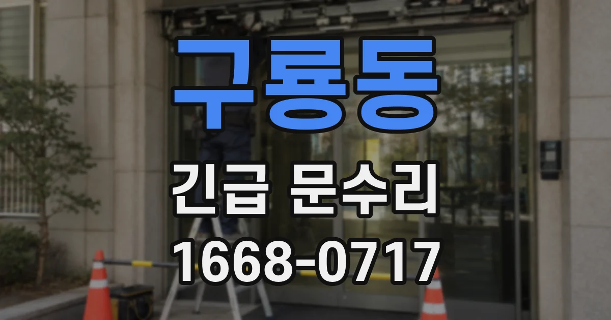 구룡동 긴급 문수리