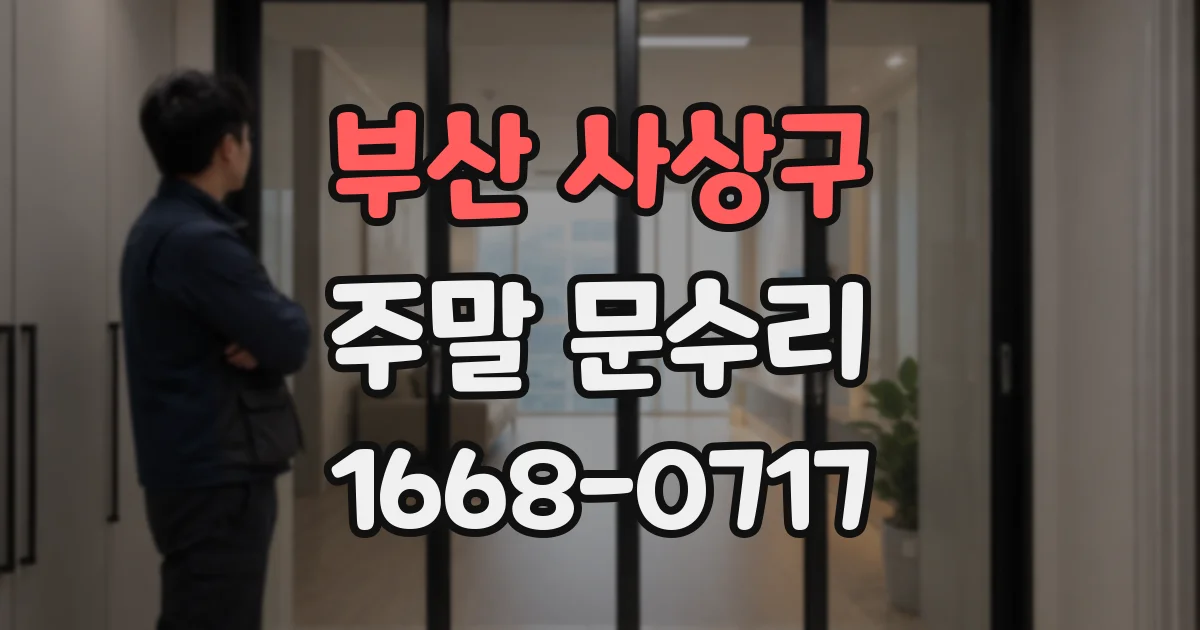 부산 사상구 주말 문수리