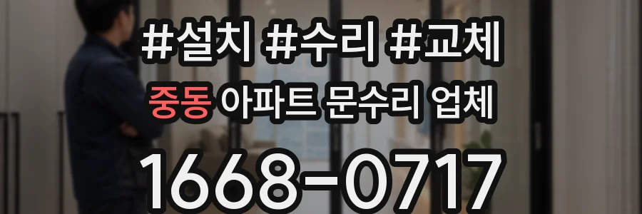 중동 아파트 문수리 업체