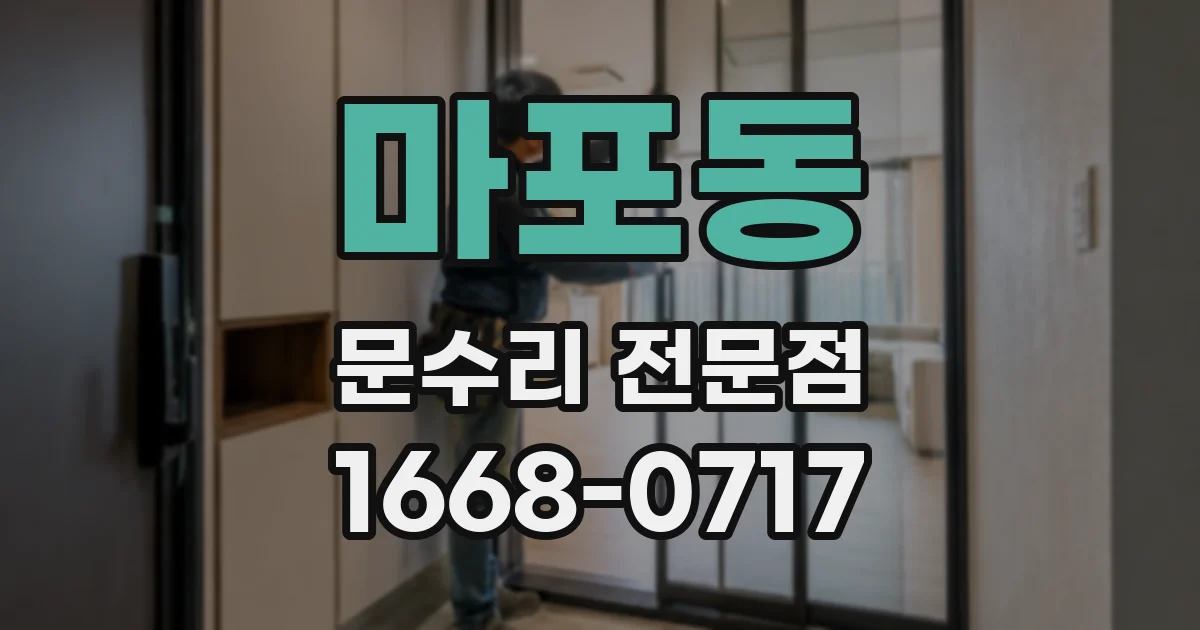 마포동 문수리 전문점