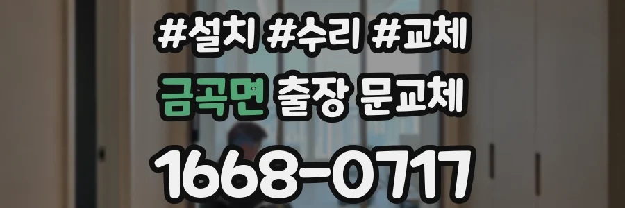 금곡면 출장 문교체