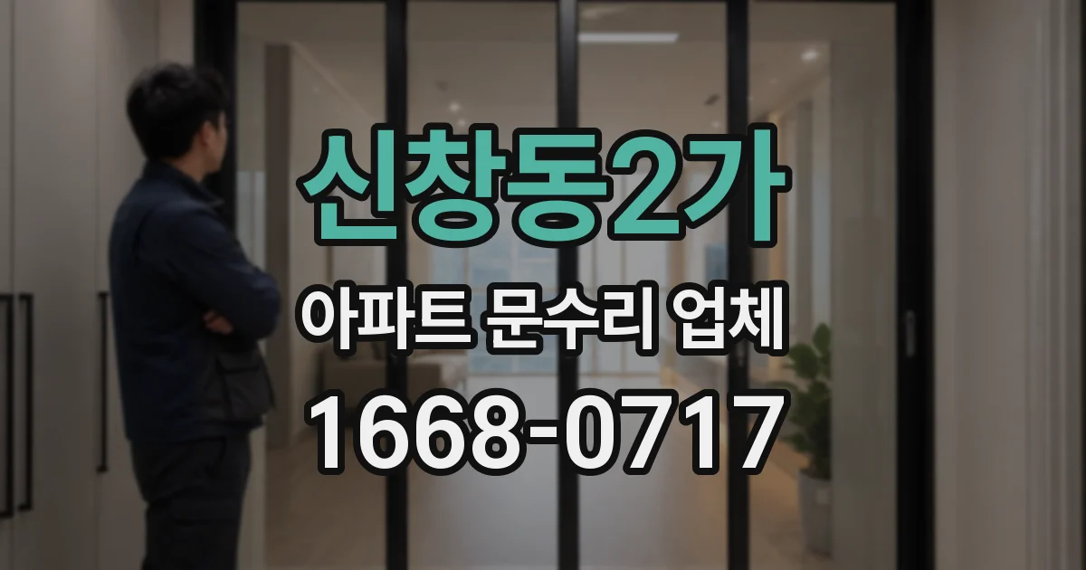 신창동2가 아파트 문수리 업체