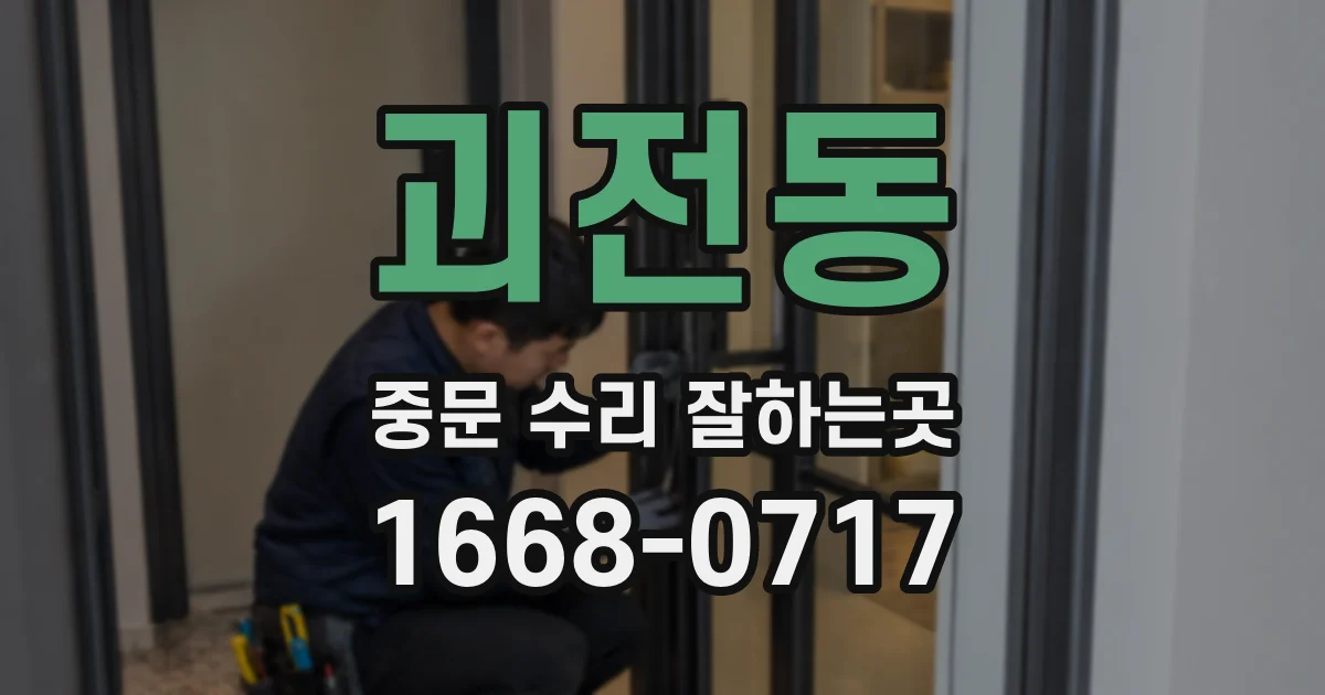 괴전동 중문 수리 잘하는곳