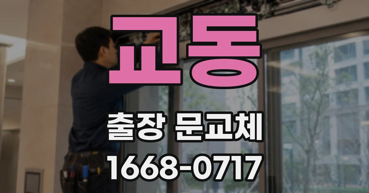 교동 출장 문교체