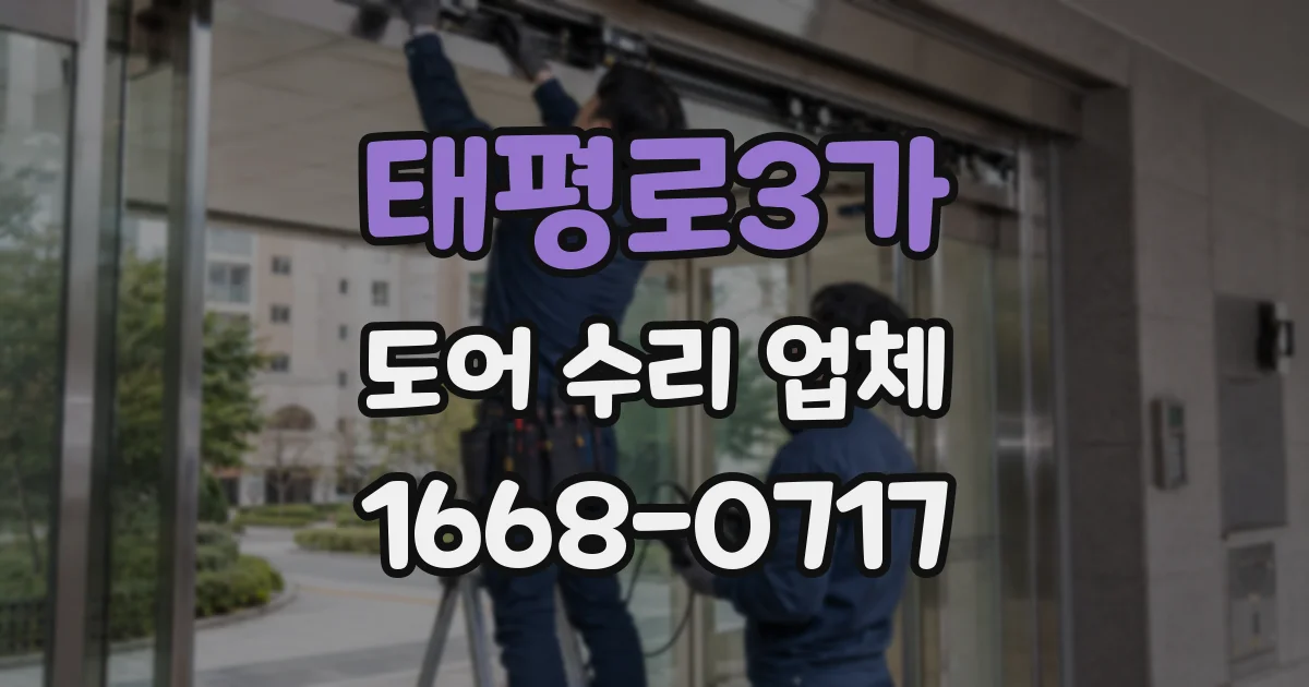 태평로3가 도어 수리 업체