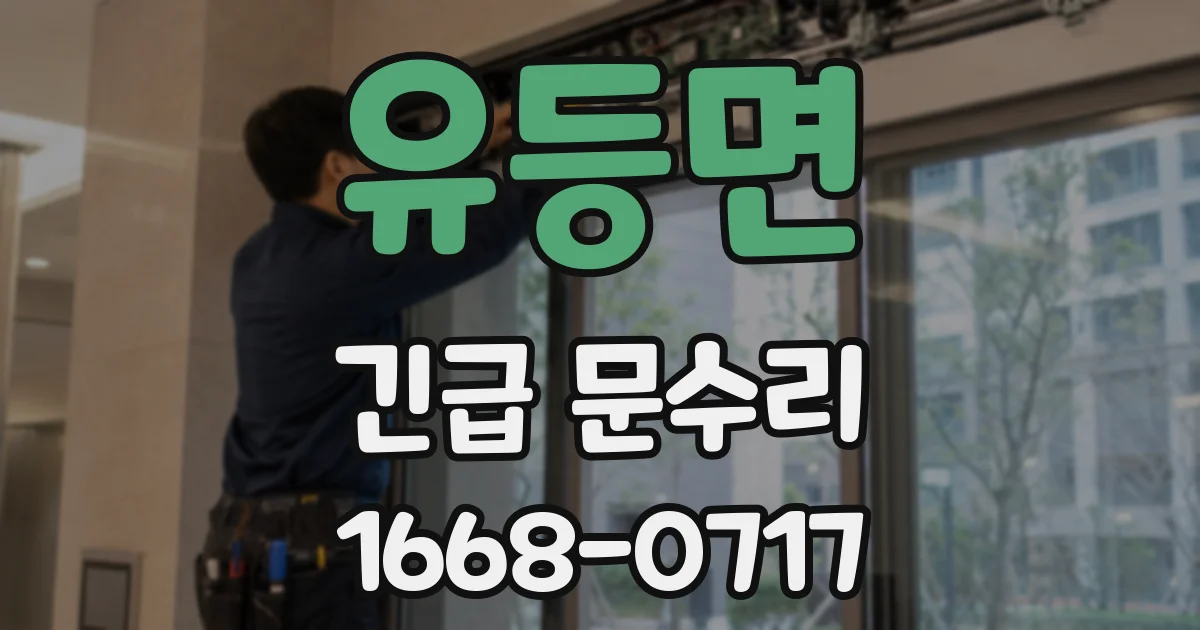 유등면 긴급 문수리