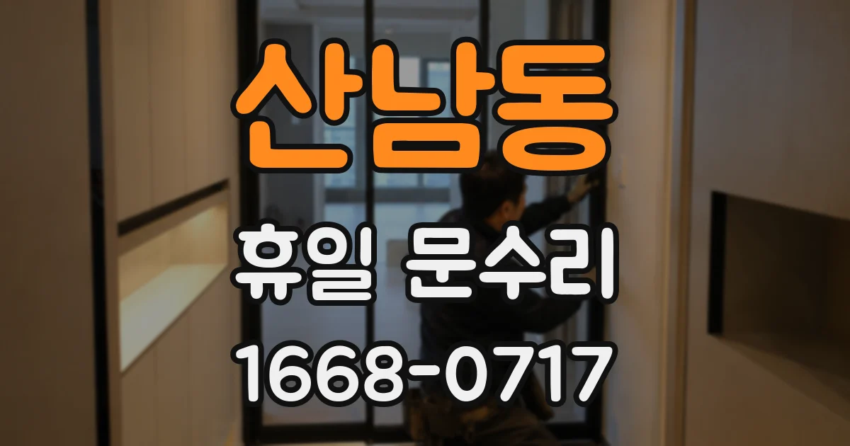 산남동 휴일 문수리