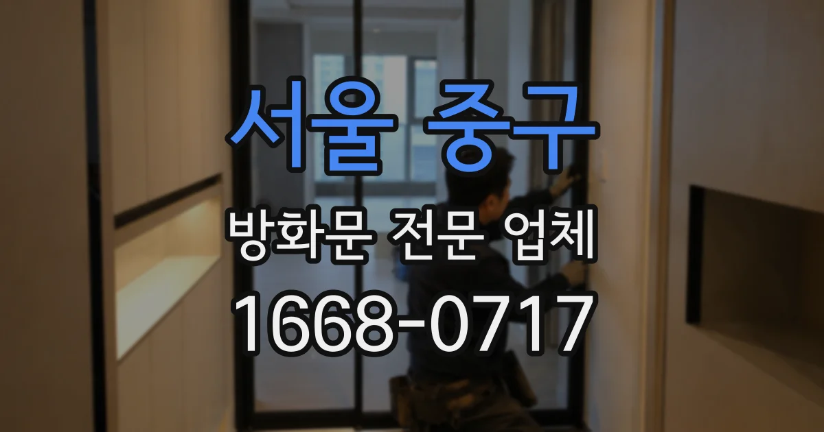 서울 중구 방화문 전문 업체