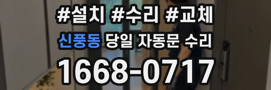신풍동 당일 자동문 수리
