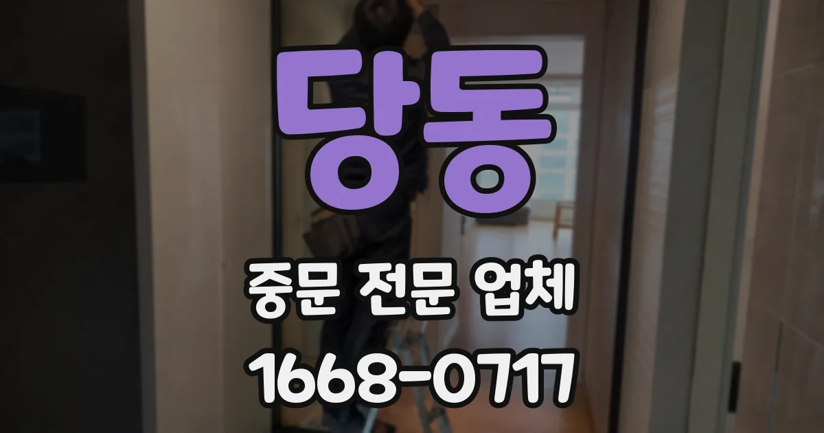 당동 중문 전문 업체