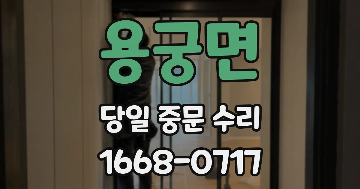 용궁면 당일 중문 수리