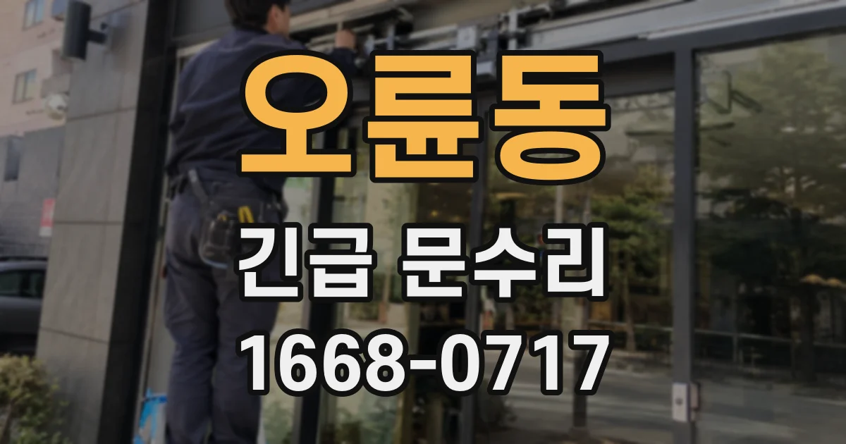 오륜동 긴급 문수리