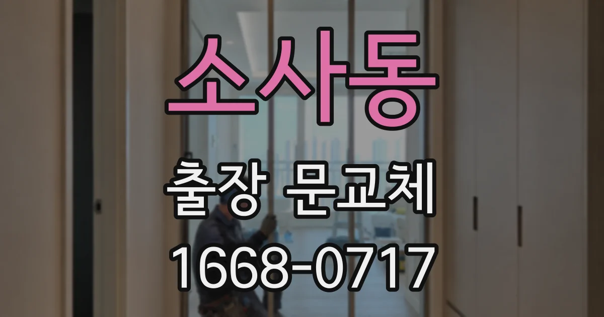 소사동 출장 문교체