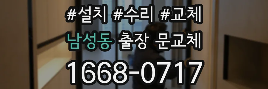 남성동 출장 문교체
