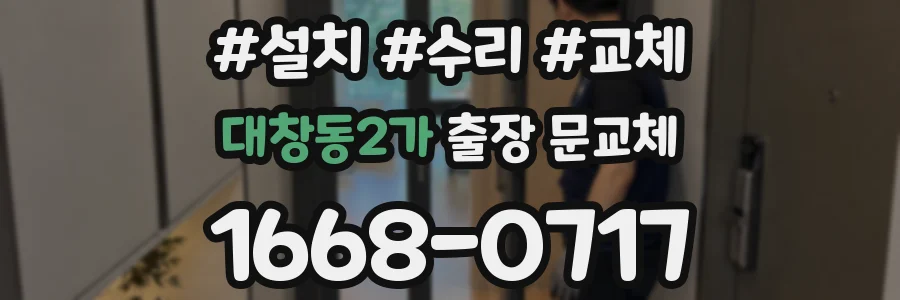 대창동2가 출장 문교체
