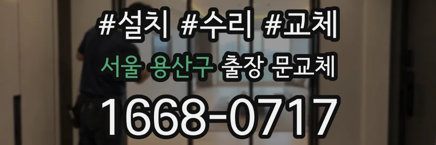 서울 용산구 출장 문교체