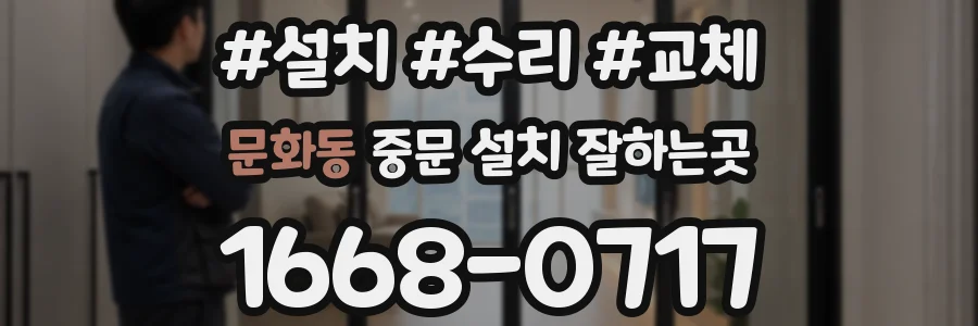 문화동 중문 설치 잘하는곳