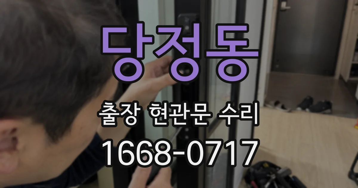 당정동 출장 현관문 수리