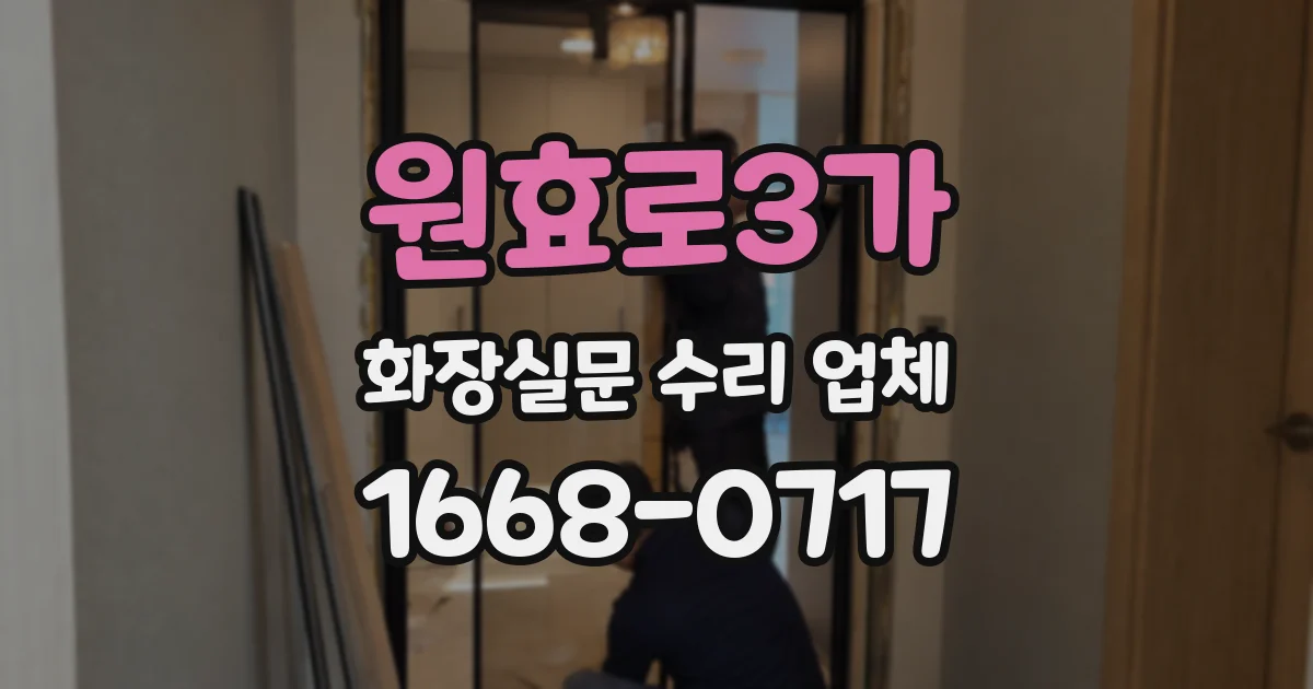 원효로3가 화장실문 수리 업체