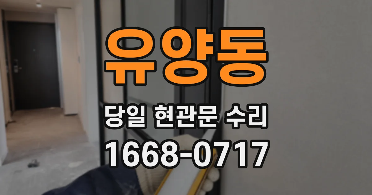 유양동 당일 현관문 수리